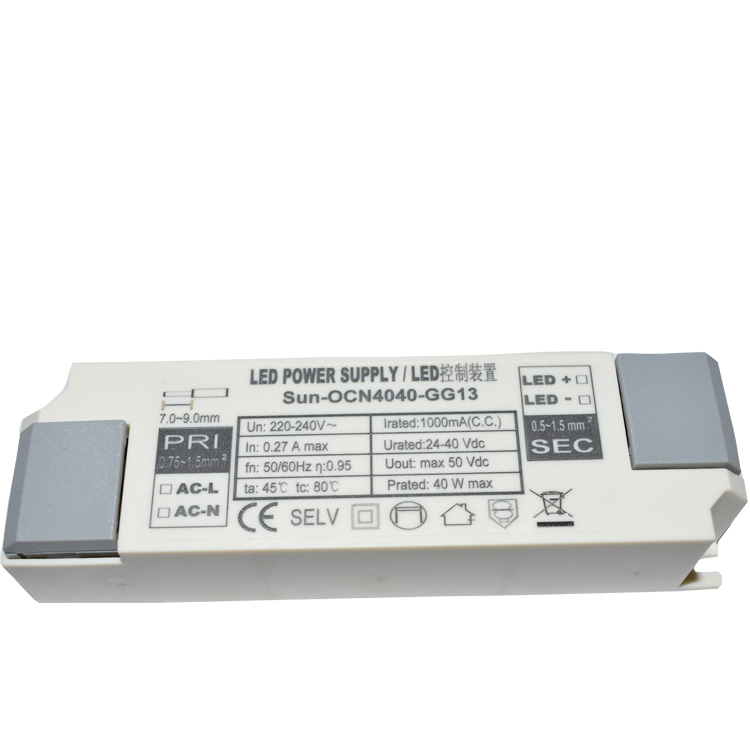 40W雙極高PFC無(wú)頻閃過(guò)認(rèn)證外置LED驅(qū)動(dòng)電源